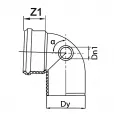 The inner knee is turned to the right by 90° photo 1